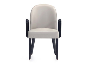 Hillman Dining Arm Chair in Light Grey - Ornate Home
