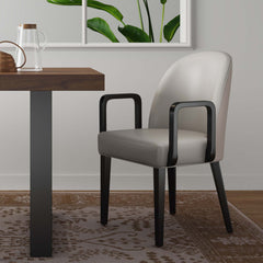 Hillman Dining Arm Chair in Light Grey - Ornate Home