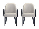 Hillman Dining Arm Chair (set of 2) in Light Grey - Ornate Home