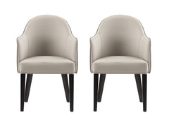 Hillman Dining Armchair in Light Grey (set of 2) - Ornate Home