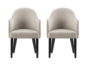 Hillman Dining Armchair in Light Grey (set of 2) - Ornate Home