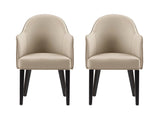 Hillman Dining Armchair in Sand (set of 2) - Ornate Home