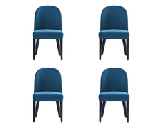 Hillman Dining Chair in Blue (set of 4) - Ornate Home
