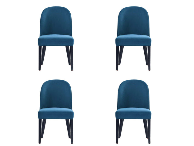 Hillman Dining Chair in Blue (set of 4) - Ornate Home