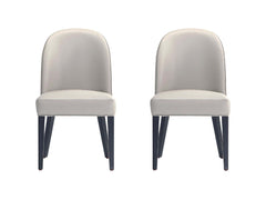 Hillman Dining Chair in Light Grey (set of 2) - Ornate Home