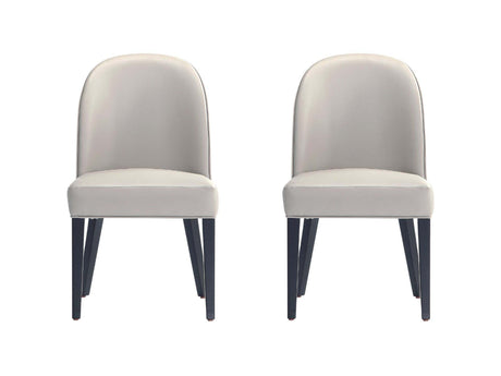Hillman Dining Chair in Light Grey (set of 2) - Ornate Home