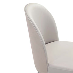 Hillman Dining Chair in Light Grey (set of 2) - Ornate Home