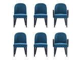 Hillman Dining Side and Arm Chairs in Light Blue (set of 6) - Ornate Home
