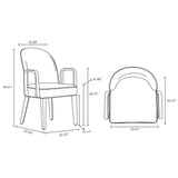 Hillman Dining Side and Arm Chairs in Light Blue (set of 6) - Ornate Home