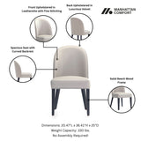 Hillman Dining Side and Arm Chairs in Light Grey - Set of 8 - Ornate Home