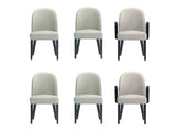 Hillman Dining Side and Arm Chairs in Light Grey (set of 6) - Ornate Home