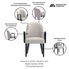 Hillman Dining Side and Arm Chairs in Light Grey (set of 6) - Ornate Home