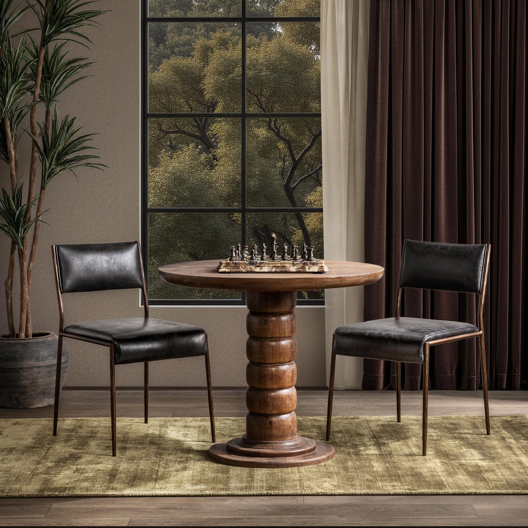Hillrose Pecan Brown Dining Table - Ornate Home
