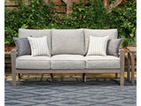 Hillside Barn Gray/Brown Outdoor Sofa with Cushion - Ornate Home