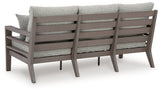 Hillside Barn Gray/Brown Outdoor Sofa with Cushion - Ornate Home