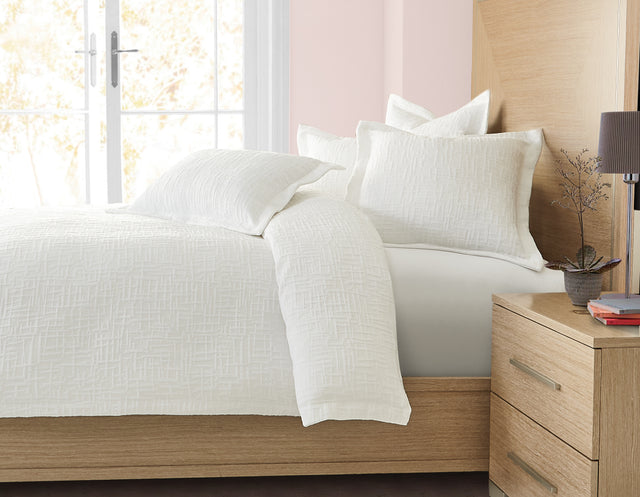 Hillton White Duvet Set - Ornate Home
