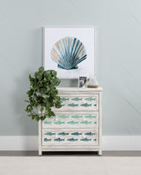 Hilton Head White/Blue Chest - Ornate Home
