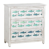 Hilton Head White/Blue Chest - Ornate Home