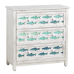 Hilton Head White/Blue Chest - Ornate Home