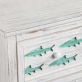 Hilton Head White/Blue Chest - Ornate Home