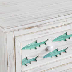 Hilton Head White/Blue Chest - Ornate Home