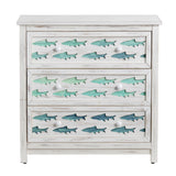 Hilton Head White/Blue Chest - Ornate Home