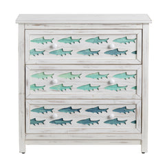 Hilton Head White/Blue Chest - Ornate Home