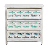 Hilton Head White/Blue Chest - Ornate Home