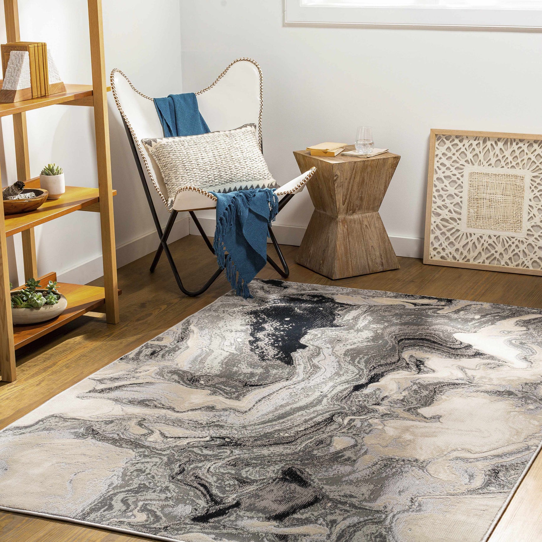 Hinatuan Gray Marble Carpet - Clearance - Ornate Home