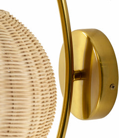 Hindang Rattan Wall Sconces - Ornate Home