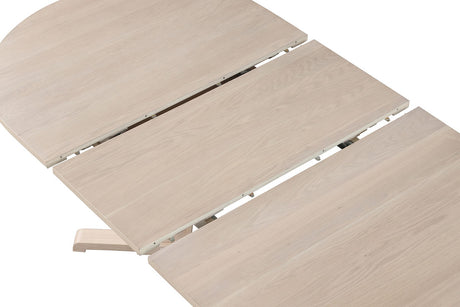 Hines White Oak 7 Pc. Oval Dining Set - Ornate Home