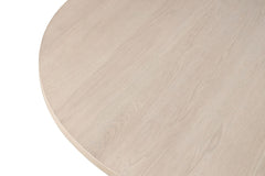 Hines White Oak 7 Pc. Oval Dining Set - Ornate Home