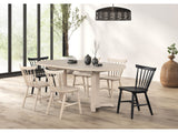 Hines White Oak 7 Piece Dining Set - Ornate Home