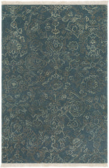 Hinkle Teal Premium Wool Carpet - Clearance - Ornate Home