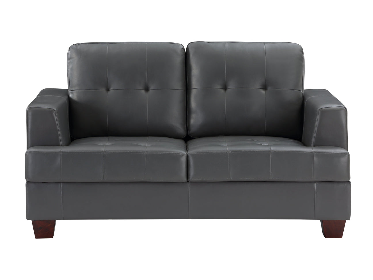 Hinsall Gray Loveseat - Ornate Home