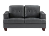 Hinsall Gray Loveseat - Ornate Home