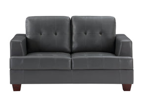 Hinsall Gray Loveseat - Ornate Home