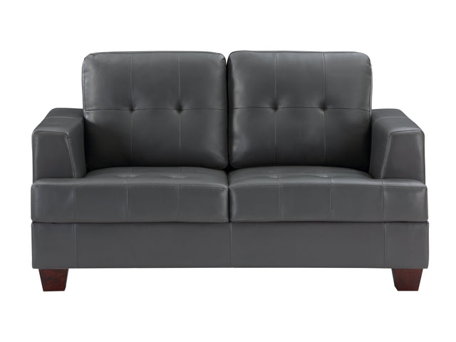 Hinsall Gray Loveseat - Ornate Home