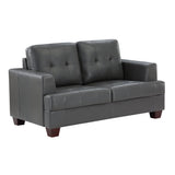 Hinsall Gray Loveseat - Ornate Home