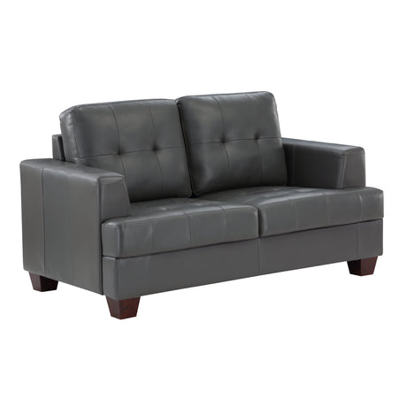 Hinsall Gray Loveseat - Ornate Home