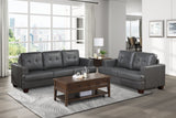 Hinsall Gray Loveseat - Ornate Home