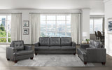Hinsall Gray Loveseat - Ornate Home