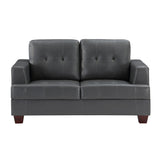 Hinsall Gray Loveseat - Ornate Home
