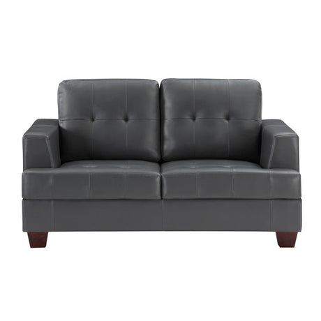 Hinsall Gray Loveseat - Ornate Home