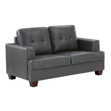 Hinsall Gray Loveseat - Ornate Home
