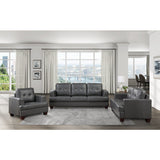 Hinsall Gray Loveseat - Ornate Home
