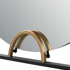 Hinson Black/Gold Square Mirror - Ornate Home