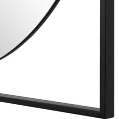 Hinson Black/Gold Square Mirror - Ornate Home