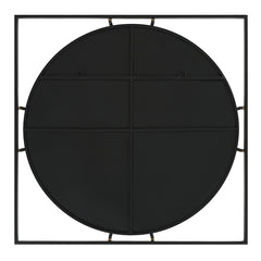 Hinson Black/Gold Square Mirror - Ornate Home