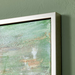 Hint Of Greens Green/Natural Canvas - Ornate Home